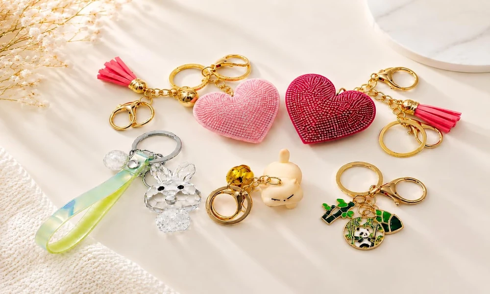 Elegant Keychains Adding Iconic Details To Everyday Handbags And Essentials